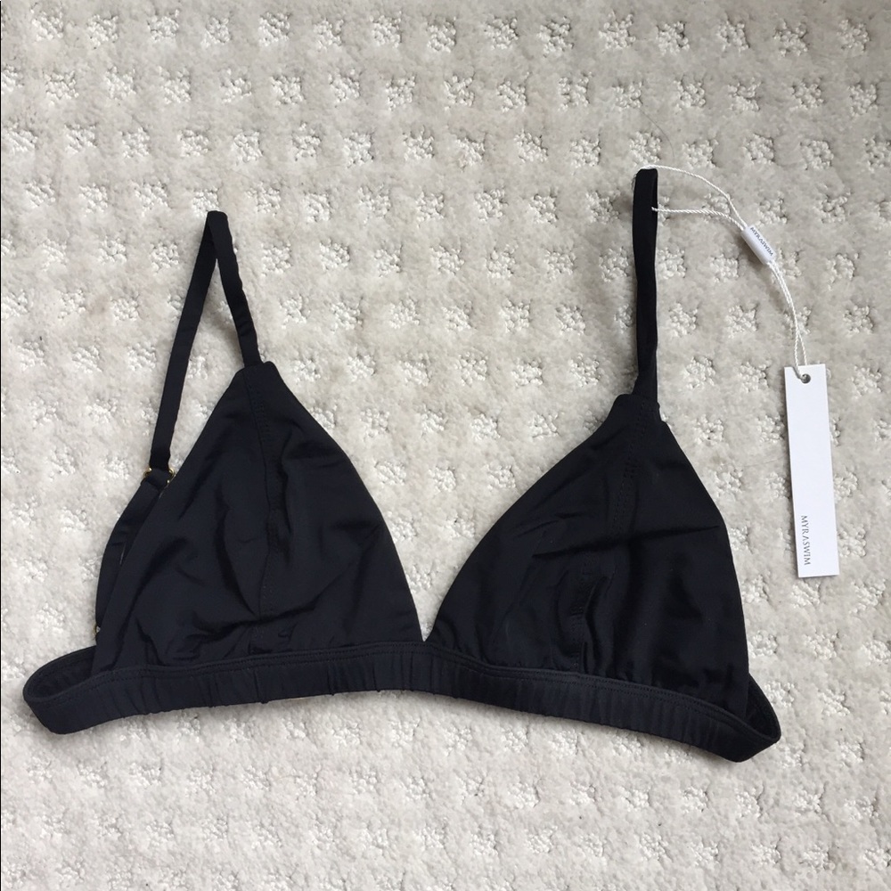 Myra Swim Black Adjustable Bikini Top